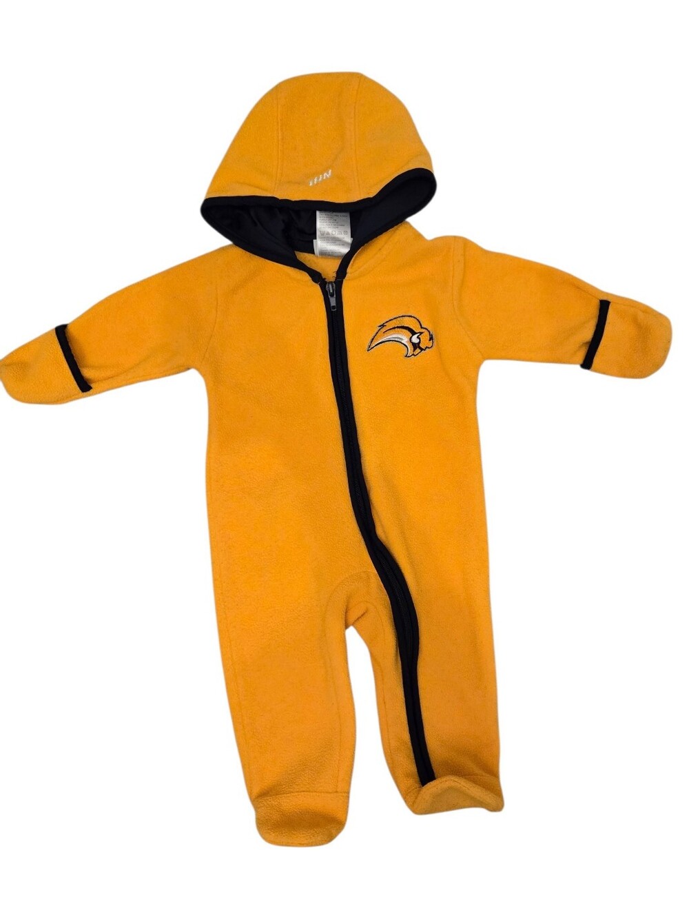 Vintage Y2k NHL Hockey Apparel Buffalo Sabres Fleece Hooded Footie Onesie